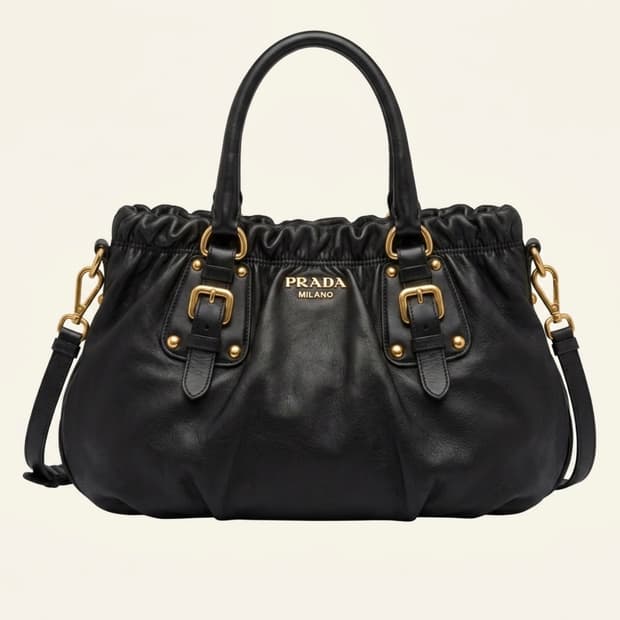 프라다(Prada) 소프트 카프 레더 토트백