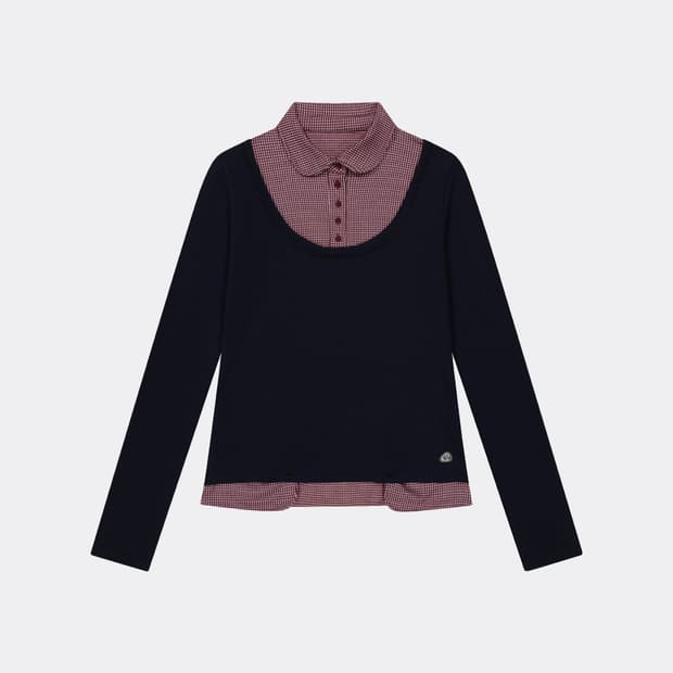 코이세이오 REVERSIBLE COLLAR LONGSLEEVES