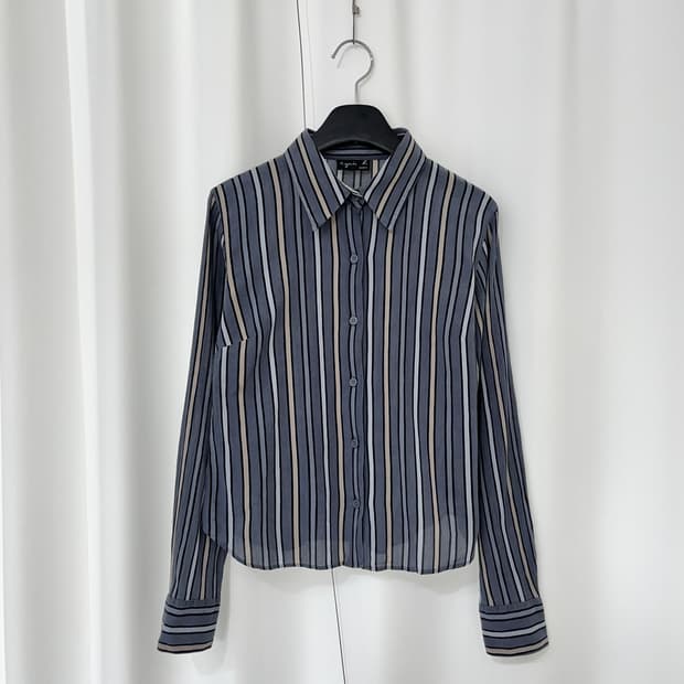 agnes b. linen blend shirt
