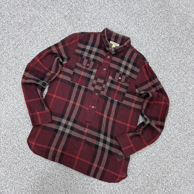 S 버버리 여성 브릿 클래식 체크 셔츠 0324J