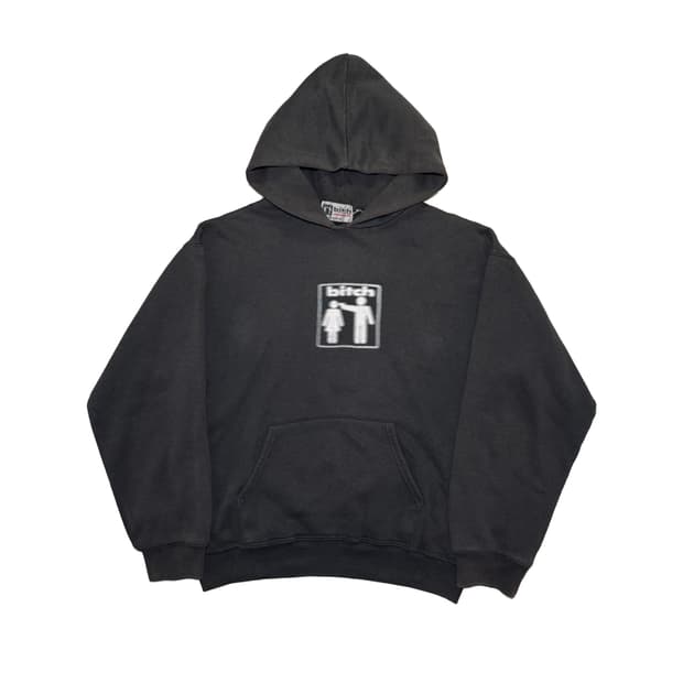 00‘s bitch skateboard 블러 후드