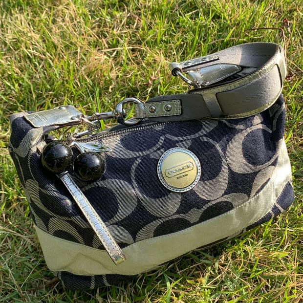 [희귀💙] Coach Denim Shoulder Bag