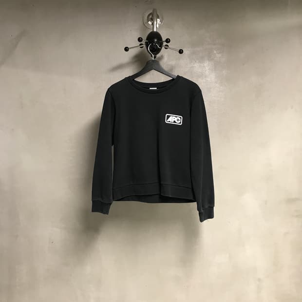 APC 아페쎄 맨투맨 블랙 S(W)