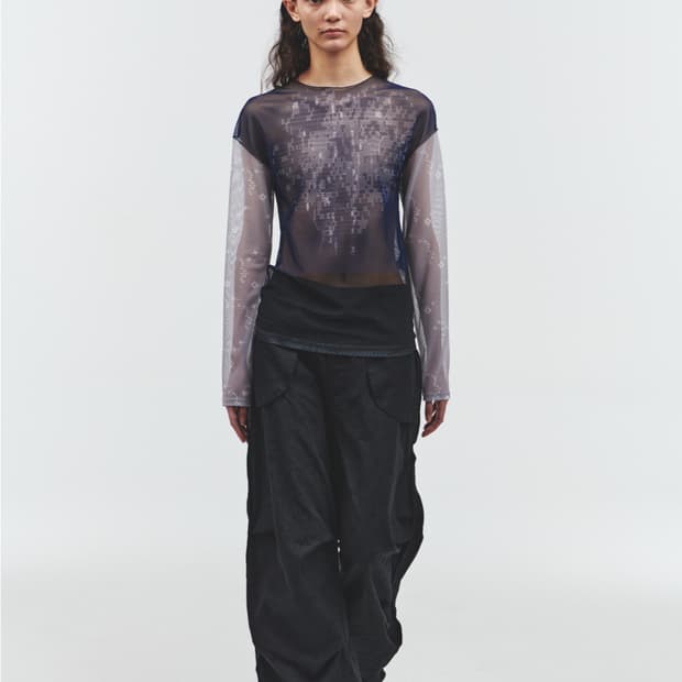 오들리워크샵 Decompose Knee Dart Trousers