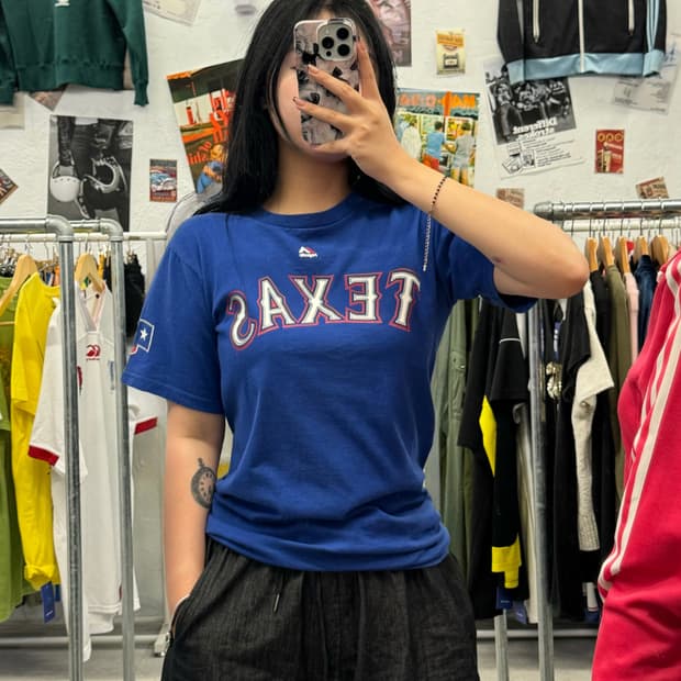 마제스틱 텍사스 추신수 마킹 반팔티 M