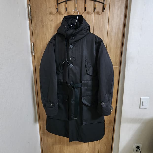 (M)유니폼브릿지 야상 코트 내피포함 블랙