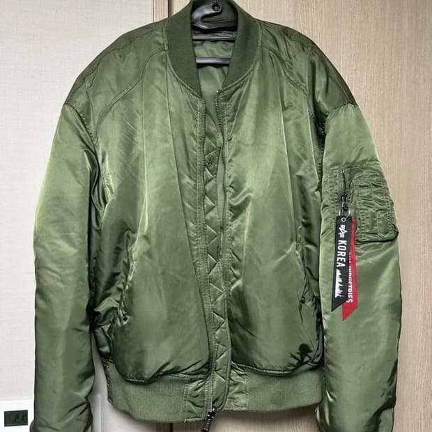 알파인더스트리 ma-1 세이지그린 XL