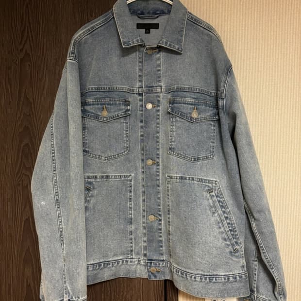 유니클로 데님 청자켓 트러커 XL