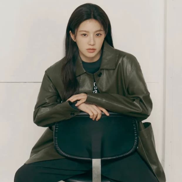 마리떼 프랑소와 저버 레더자켓 S