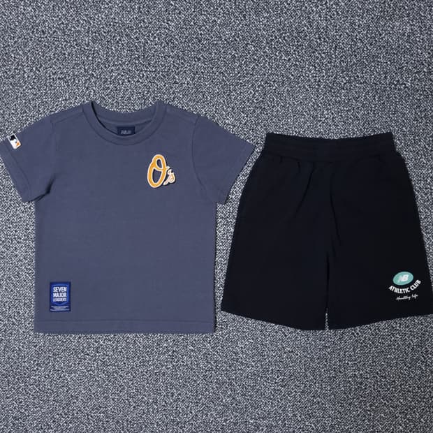 [무료배송][120]MLB 키즈 반팔티 뉴발란스 키즈 반바지 일괄판매