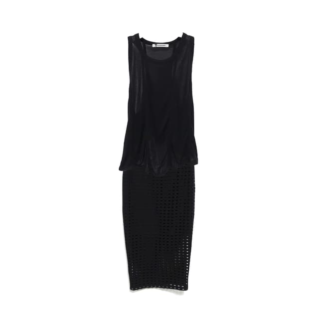 ALEXANDERWANG 알렉산더왕 슬리브리스 & 펀칭 스커트 투피스