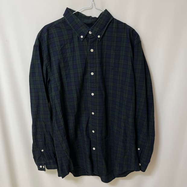 올젠 컴포트핏 체크 버튼다운 셔츠 XXL/110