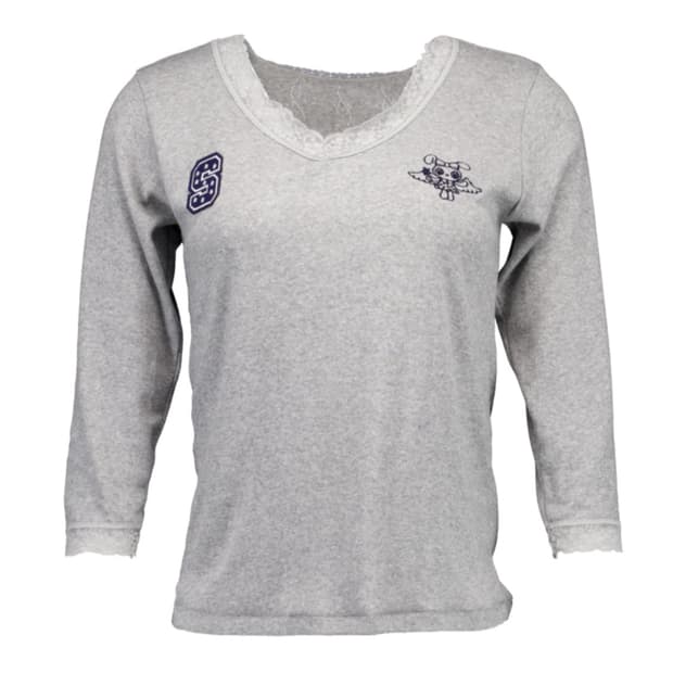 샬롬클럽 레이스 탑 그레이