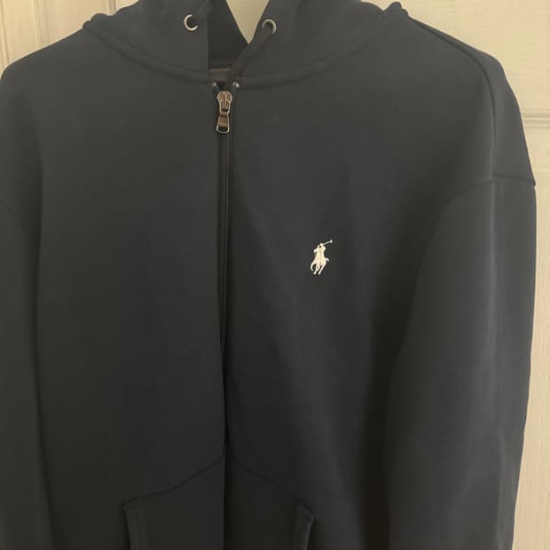 폴로 코튼 풀집 후드집업