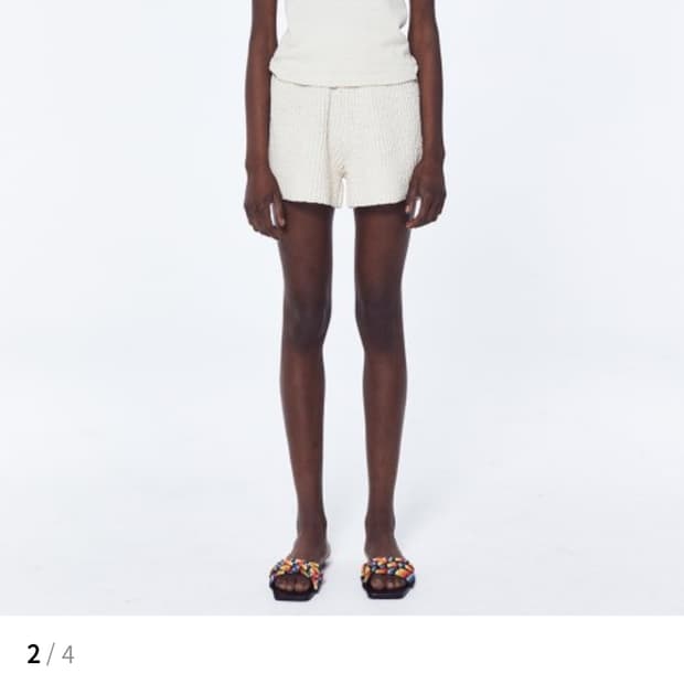 무신사 아르카익 니트 반바지 아이보리 반바지 여름 바지