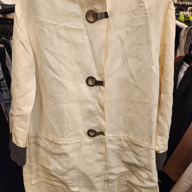 타임 포스트모던 린넨 자켓