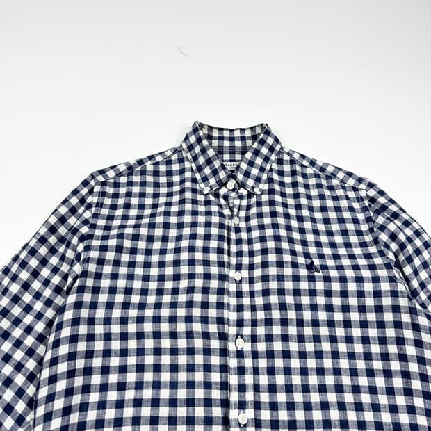 빈폴 클래식 슬림 린넨 체크셔츠 (M)