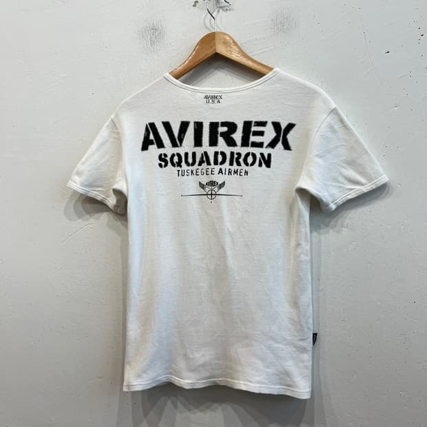 AVIREX 아비렉스 와플 밀리터리 반팔 S