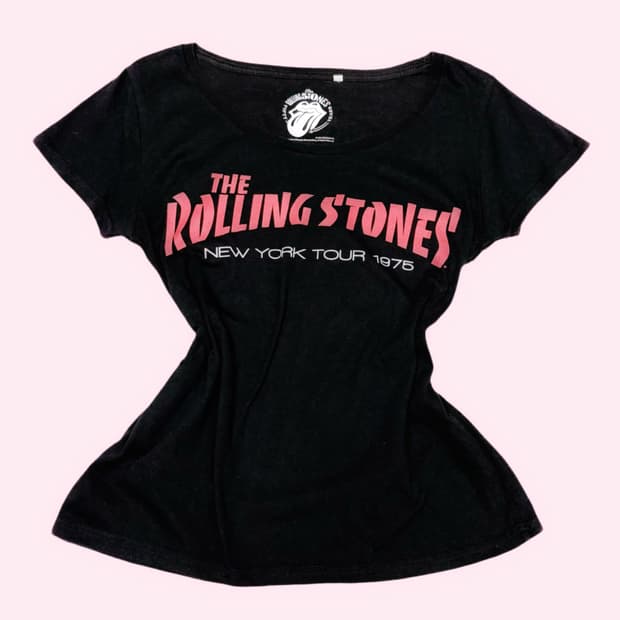 The Rolling Stones 더 롤링스톤즈 그래픽 딱붙 반팔 티셔츠