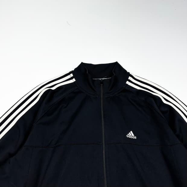 아디다스 오리지널 삼선 블랙 트랙탑 져지 (L)