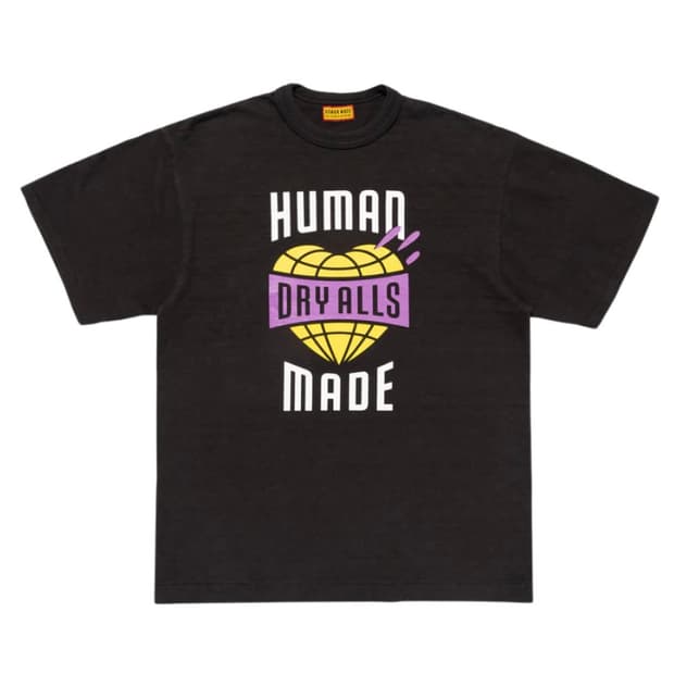 휴먼 메이드 그래픽 티셔츠 블랙