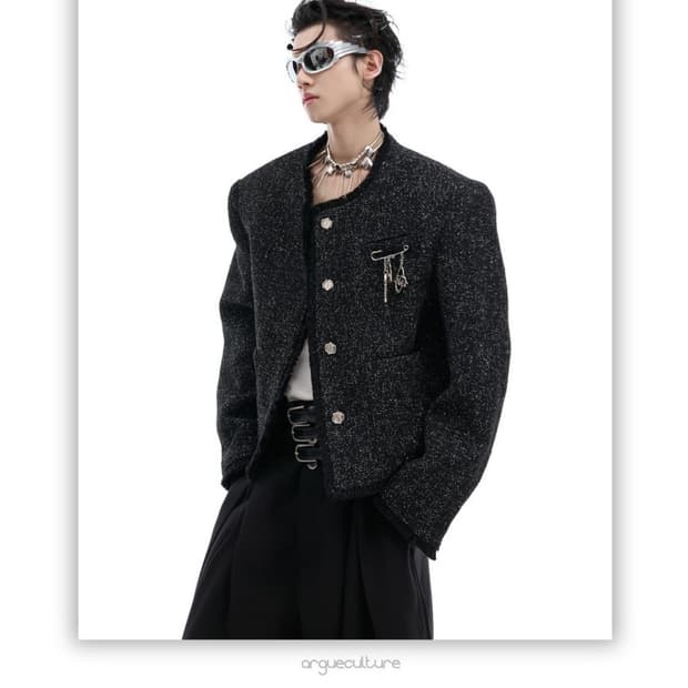 트위드자켓(달려있는 참포함