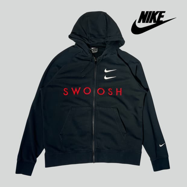 [2XL]나이키 더블 스우시 후드 집업