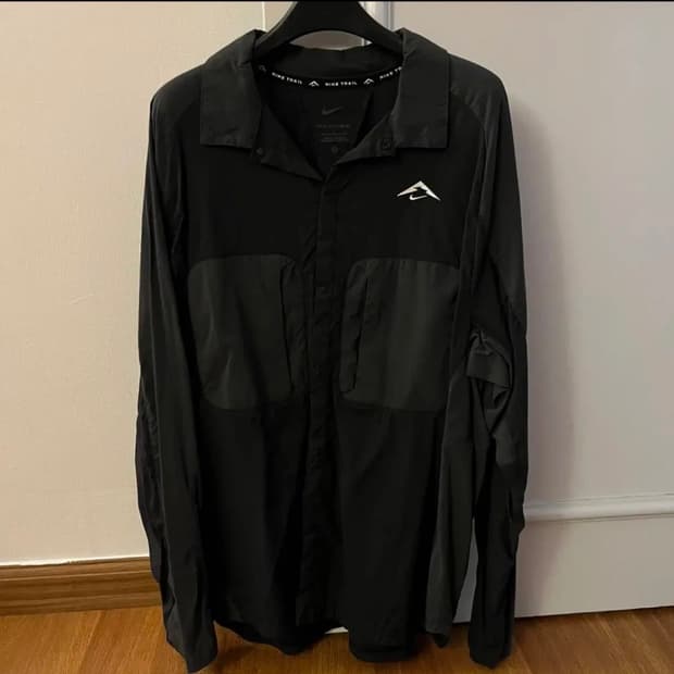 나이키 트레일 드라이핏 UV 러닝 셔츠 L