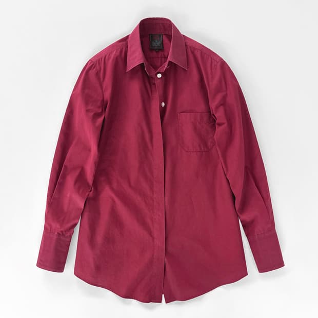 (Rare)90s 장 폴 고르티에 클래식 버건디 셔츠