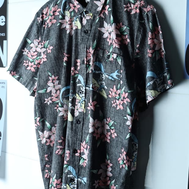 (L-XL) 브랜드빈티지 반팔셔츠 남방 USA 하와이안 패턴-H33088