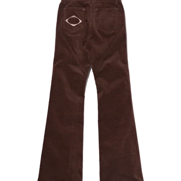 미스치프 코듀로이 부츠컷 팬츠 브라운 