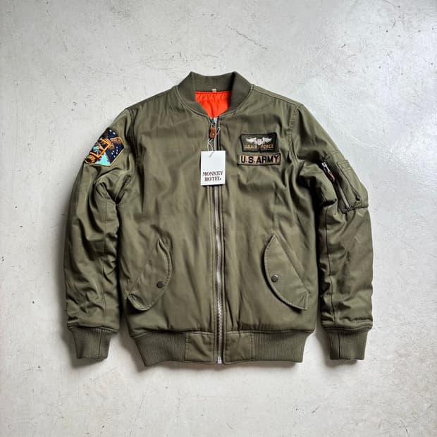 US AIR FORCE 빈티지 MA-1 플라이트 자켓 M