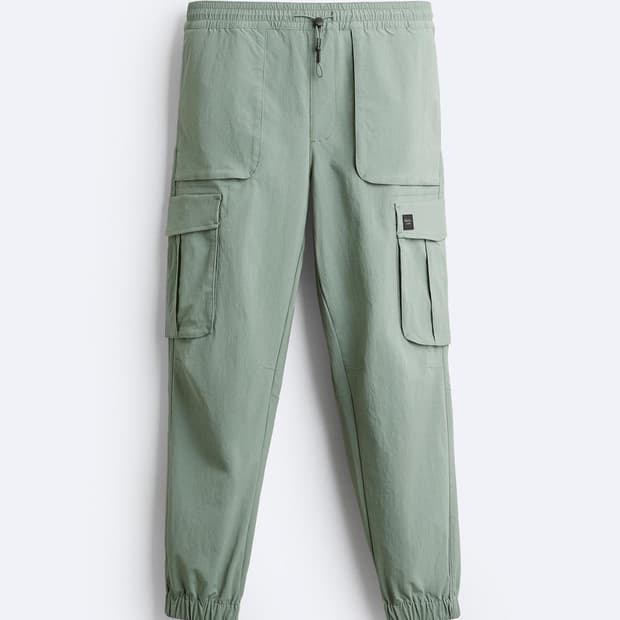 새제품]자라 조거팬츠 민트 / L(32)