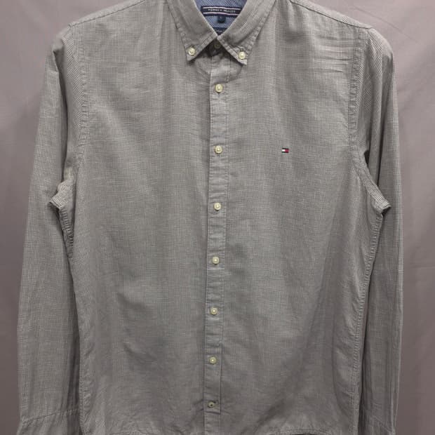 타미힐피거 깅엄체크 셔츠 100