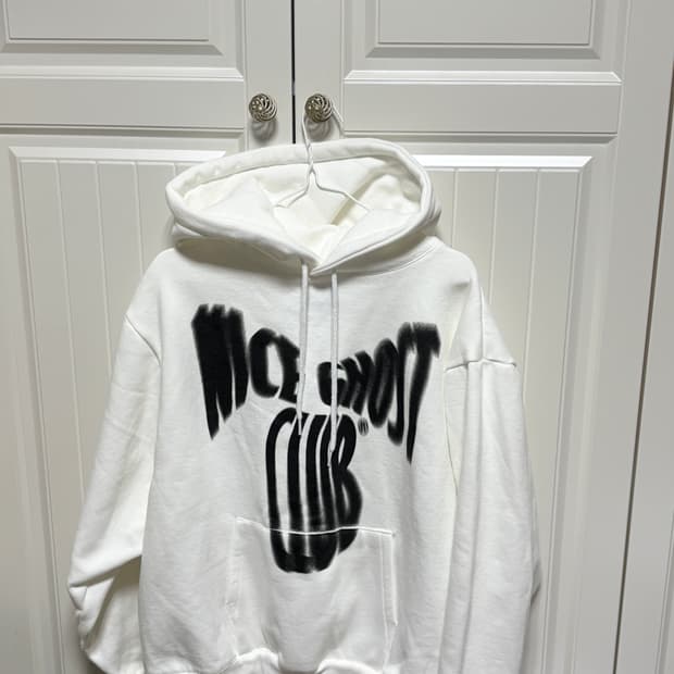 나이스고스트클럽 스크림 로고 스웻 후드티