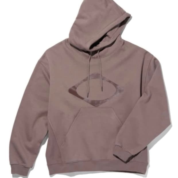 미스치프 롬버스 후드티 로즈 브라운