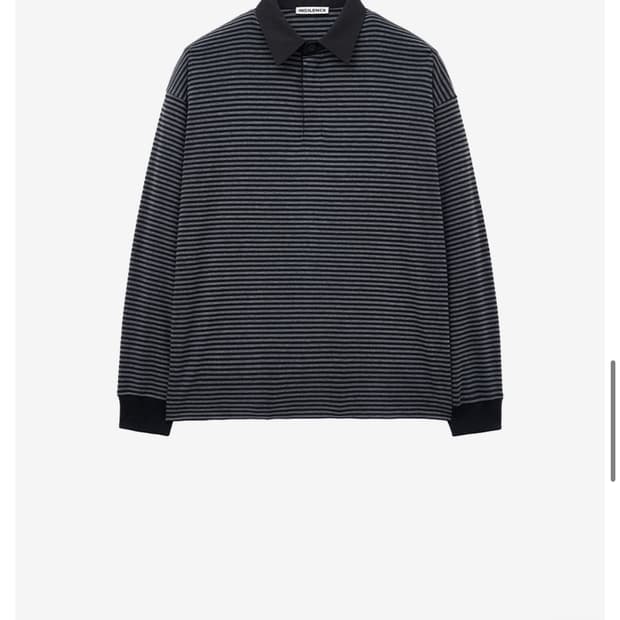 인사일런스 스트라이프 럭비 폴로 GREY