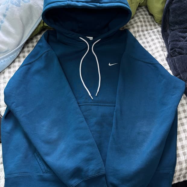 나이키 nrg 블루 기모 후드 XL