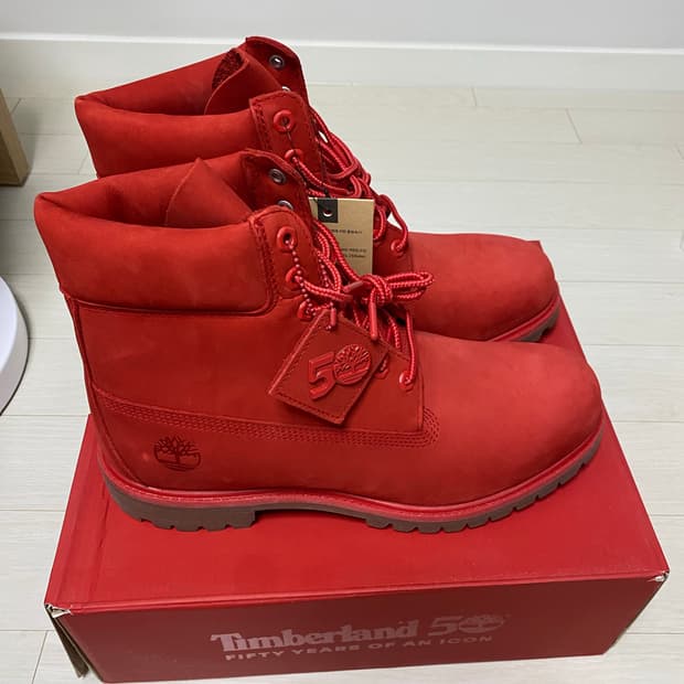 팀버랜드 프리미엄 6인치 50주년 레드 290