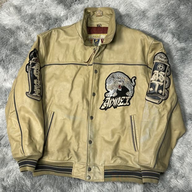 아비렉스 타이거 usa 가죽자켓 XXL