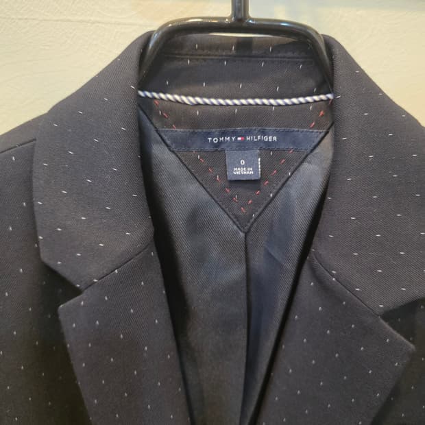 타미힐피거 네이비 도트 여성 자켓 0