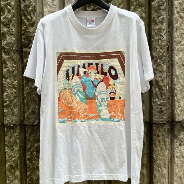 UMEILO(우에미로) 일러스트 굿즈 반팔 티셔츠 [데일리 빈티지 일본]