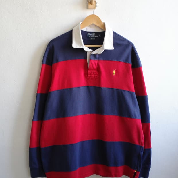 폴로 스트라이프 럭비 셔츠