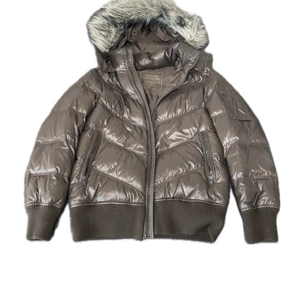 유니클로 브라운 패딩