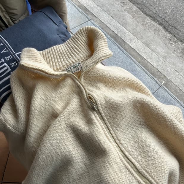 80’s LL.Bean 엘엘빈 울 니트집업