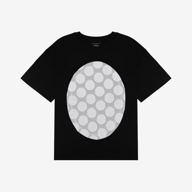 셀비지프로젝트 1/100 t shirt "egg" (black)