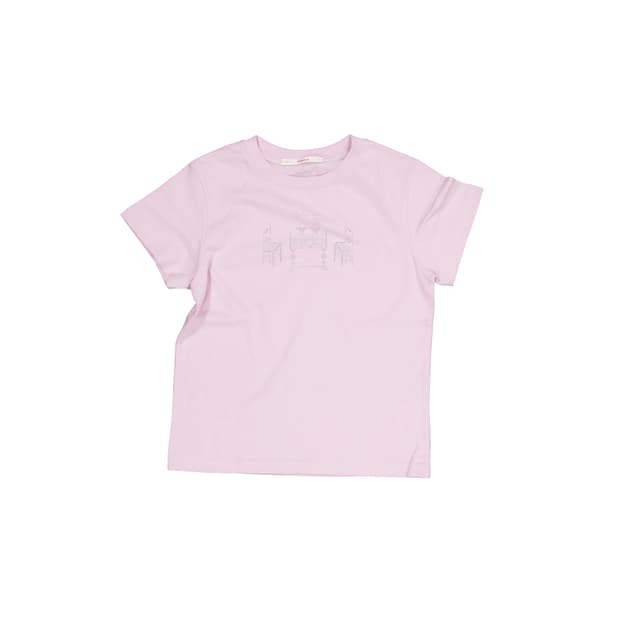 영마일웨어 dinner table t-shirt_pink