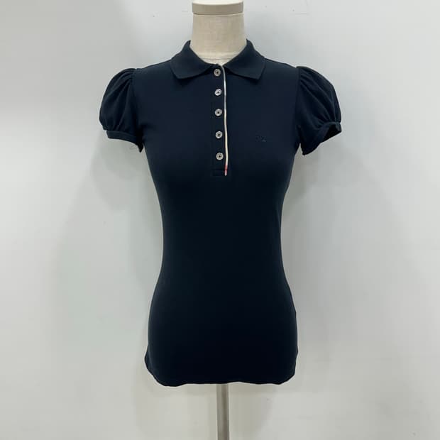 버버리 여성 블랙 반팔