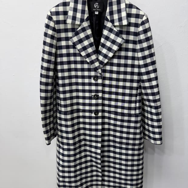 정품) 폴스미스 여성 깅엄 체크 자켓 40(55-66)