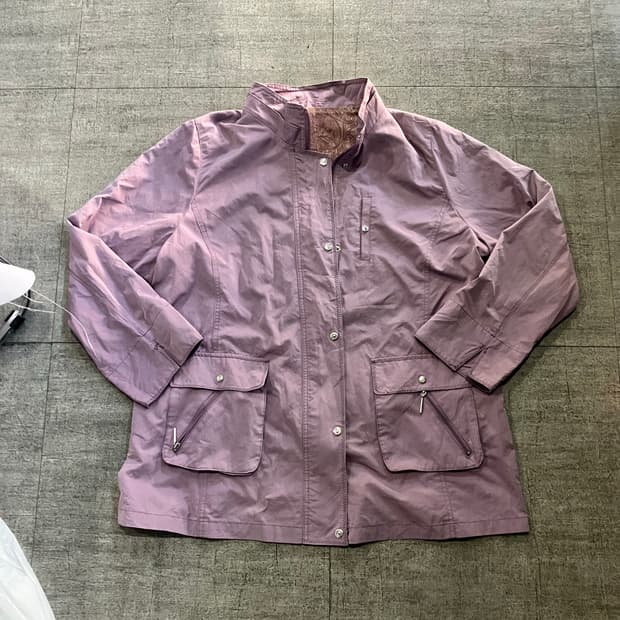 일본빈티지 Vornehime 오리엔탈보헤미안 윈드브레이크 블루종자켓